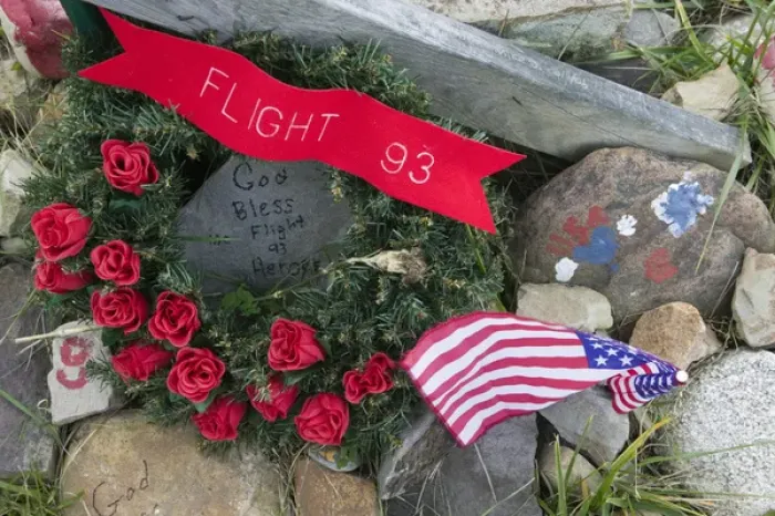 Framed Print : USA-Pennsylvania-Shanksville: Flight 93 memorial- Temporary memorial to the victims Framed Print : USA-Pennsylvania-Shanksville: Flight 93 memorial- Temporary memorial to the victims