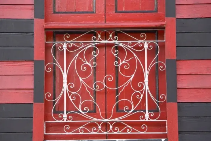 Framed Print : USA, Puerto Rico, Ponce. Detail of Parque de Bombas, a Moorish-style Fire Station (built in 1882) Framed Print : USA, Puerto Rico, Ponce. Detail of Parque de Bombas, a Moorish-style Fire Station (built in 1882)