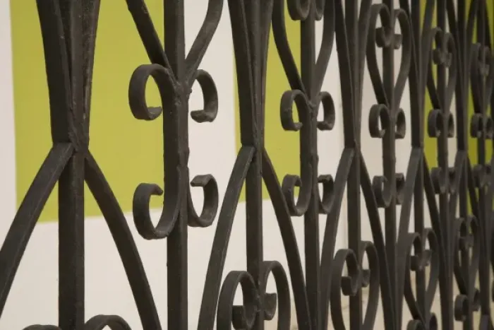 Framed Print : USA, Puerto Rico, Ponce. Wrought-iron grill, traditional colonial architecture Framed Print : USA, Puerto Rico, Ponce. Wrought-iron grill, traditional colonial architecture
