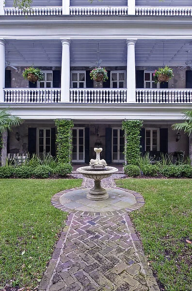 USA, SC, Charleston, Historic District, Antebellum House and Garden