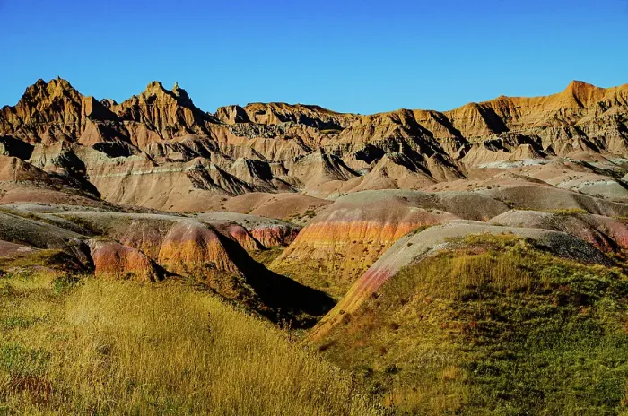 Framed Print : USA, South Dakota. Badlands National Park, Yellow Mounds Overlook Framed Print : USA, South Dakota. Badlands National Park, Yellow Mounds Overlook