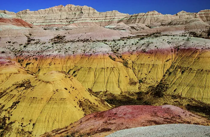 Framed Print : USA, South Dakota. Badlands National Park, Yellow Mounds Overlook Framed Print : USA, South Dakota. Badlands National Park, Yellow Mounds Overlook