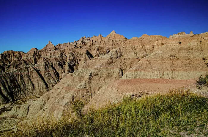 Framed Print : USA, South Dakota. Badlands National Park, White River Overlook