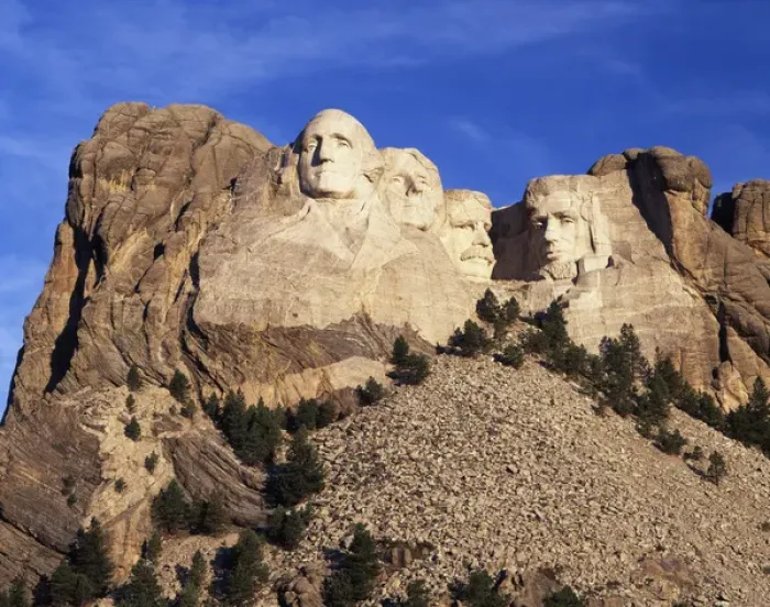 Framed Print : USA, South Dakota, View of Mount Rushmore, Mount Rushmore National Park