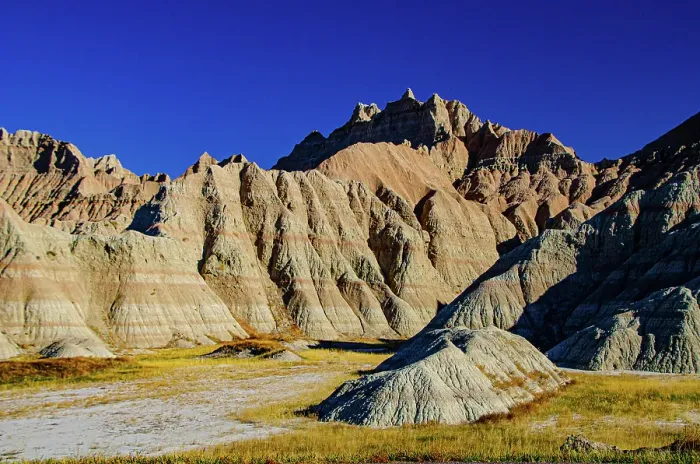 Framed Print : USA, South Dakota, Wall, Badlands National Park, Striped Buttes