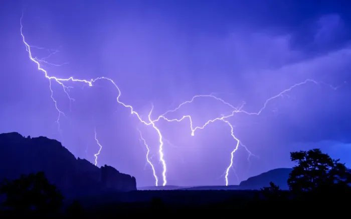 Framed Print : USA, stormy, lightning Framed Print : USA, stormy, lightning
