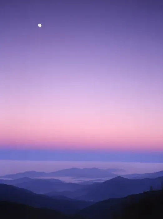 Framed Print : USA, Tennessee, Cherohala Skyway, Full moon over the smokies Framed Print : USA, Tennessee, Cherohala Skyway, Full moon over the smokies