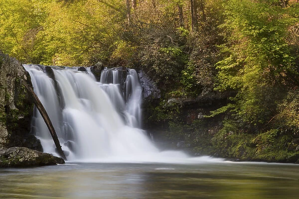 USA, Tennessee, Great Smoky Mountains National Park. Abrams Falls landscape. Credit as