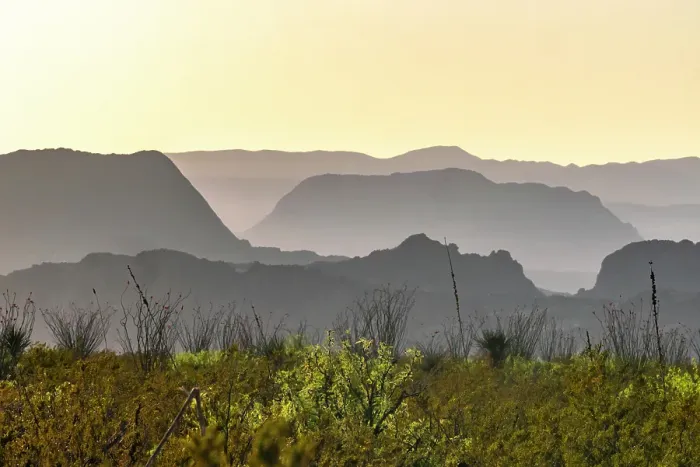 Framed Print : USA, Texas, Big Bend National Park. Chisos Mountains landscape Framed Print : USA, Texas, Big Bend National Park. Chisos Mountains landscape