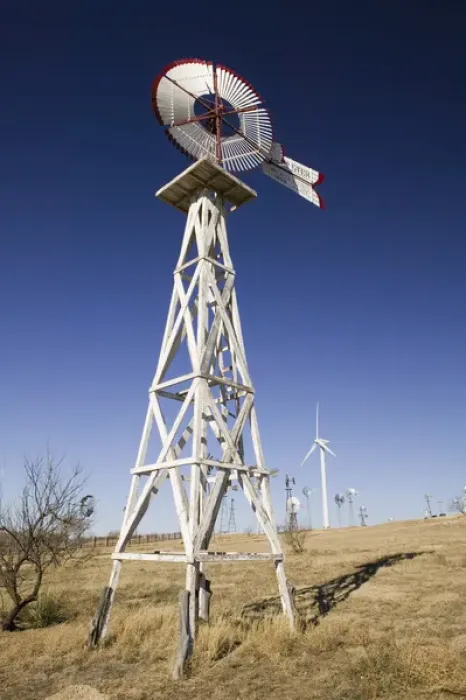 Framed Print : USA-TEXAS-Lubbock: American Wind Power Center Historic Windmills Framed Print : USA-TEXAS-Lubbock: American Wind Power Center Historic Windmills