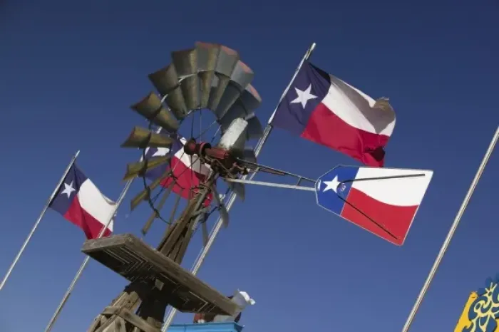 Framed Print : USA, TEXAS, Panhandle Area, Amarillo: Old Water Pump & Texas State Flags Framed Print : USA, TEXAS, Panhandle Area, Amarillo: Old Water Pump & Texas State Flags