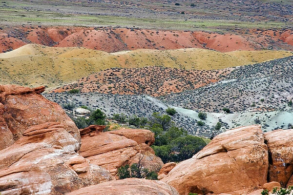 USA, Utah, Arches National Park. View of Salt Valley. Credit as: Don Paulson  /  Jaynes