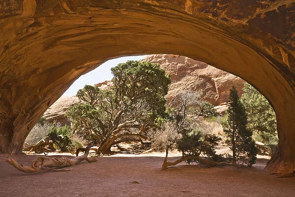 USA, Utah, Arches National Park. View of cave-like arch. Credit as: Don Paulson  / 