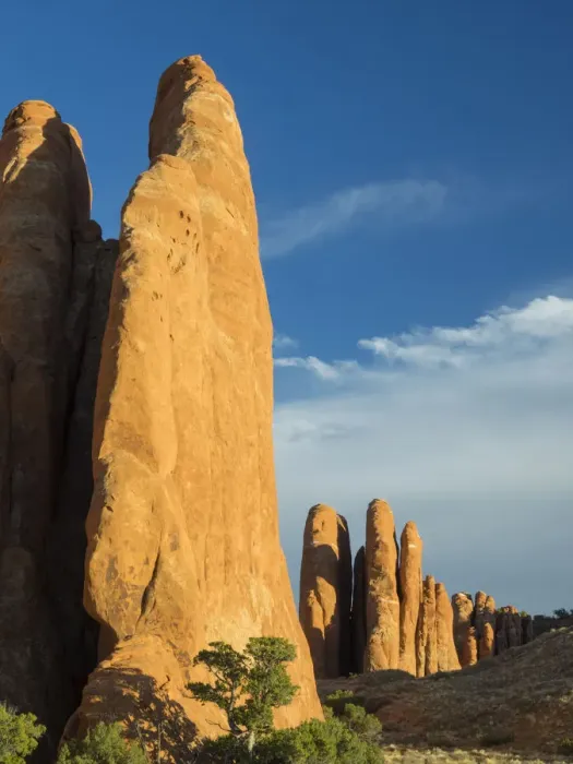 Framed Print : USA, Utah. Arches National Park, Fiery Furnace Fins