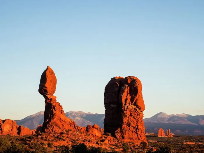 Framed Print : USA, Utah, Arches National Park. Balance Rock at sunset Framed Print : USA, Utah, Arches National Park. Balance Rock at sunset