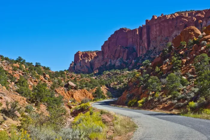 Framed Print : USA, Utah. Boulder, Burr Trail Road views in Long Canyon Framed Print : USA, Utah. Boulder, Burr Trail Road views in Long Canyon