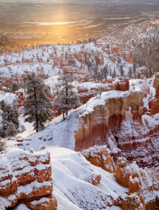 Framed Print : USA, Utah, Bryce Canyon National Park, Sunrise from Sunrise Point after fresh snowfall Framed Print : USA, Utah, Bryce Canyon National Park, Sunrise from Sunrise Point after fresh snowfall