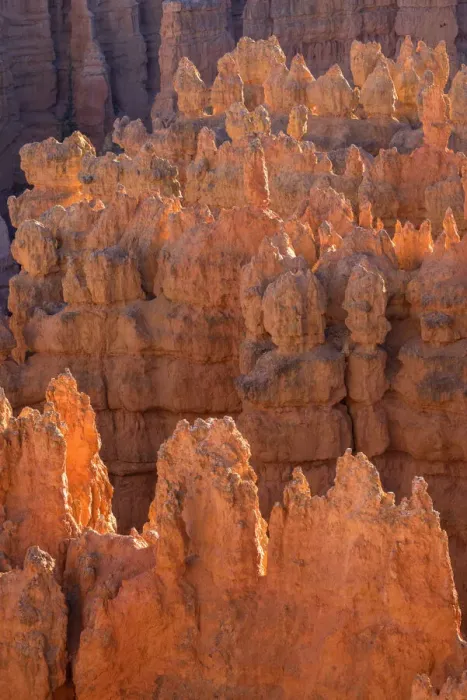 Framed Print : USA, Utah, Bryce Canyon National Park, Evening light brightens hoodoos in the Silent City