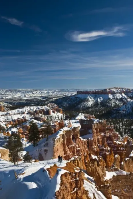 Framed Print : USA, Utah, Bryce Canyon National Park. Bryce Amphitheater between Sunrise and Sunset Points, winter Framed Print : USA, Utah, Bryce Canyon National Park. Bryce Amphitheater between Sunrise and Sunset Points, winter