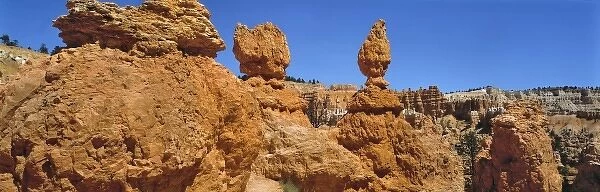 USA, Utah, Bryce Canyon NP. Hoodoos stand like earthly extra-terrestrials in Bryce