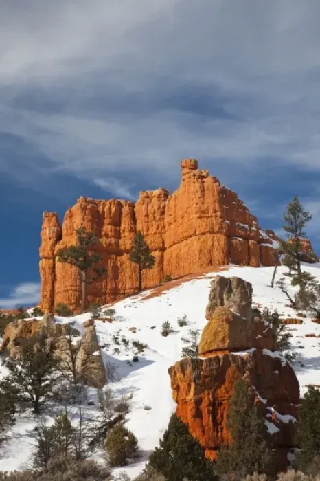 Framed Print : USA, Utah, Bryce National Park. Red Canyon, at the entrance to Bryce National Park, winter Framed Print : USA, Utah, Bryce National Park. Red Canyon, at the entrance to Bryce National Park, winter