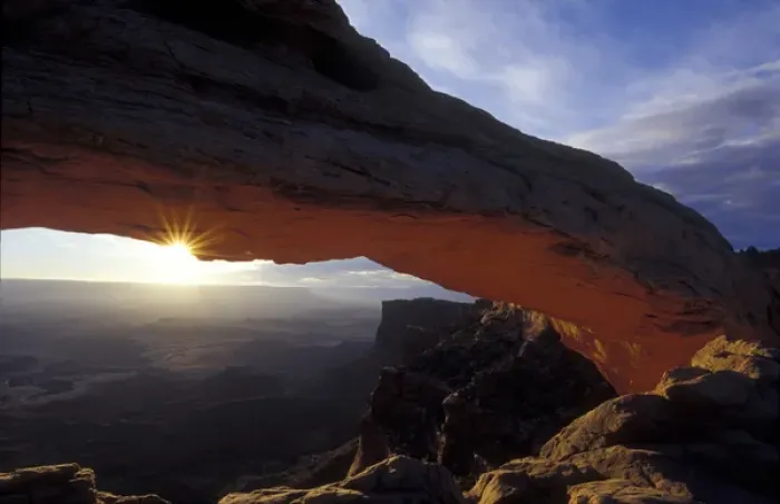 Framed Print : USA, Utah, Canyonlands National Park. Mesa Arch at sunrise Framed Print : USA, Utah, Canyonlands National Park. Mesa Arch at sunrise