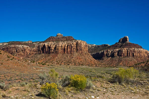 USA, Utah. Canyonlands National Park. Needles area, Views along Highway 211