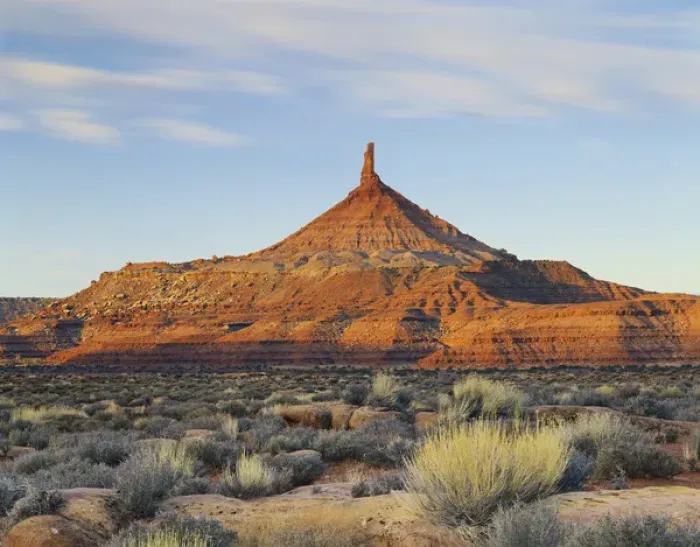 Framed Print : USA, Utah, Colorado Plateau, Canyonlands National Park, Six-shooter Peak at sunrise Framed Print : USA, Utah, Colorado Plateau, Canyonlands National Park, Six-shooter Peak at sunrise