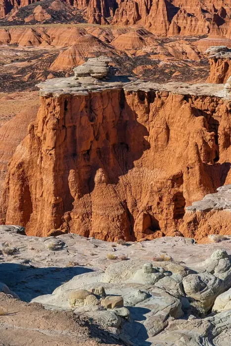 Framed Print : USA, Utah. Geological features in the Lower South Desert, Capitol Reef National Park