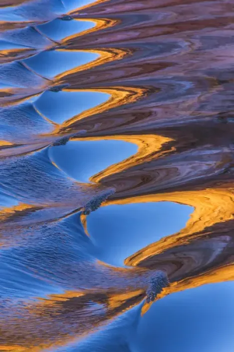 Framed Print : USA, Utah, Glen Canyon National Recreation Area. Abstract of cliff reflection in Lake Powell Framed Print : USA, Utah, Glen Canyon National Recreation Area. Abstract of cliff reflection in Lake Powell