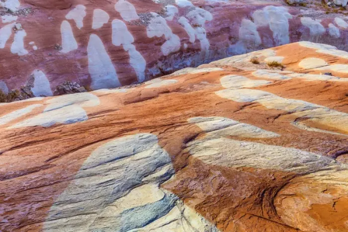 Framed Print : USA, Utah, Glen Canyon National Recreation Area. Bleached patterns in sandstone Framed Print : USA, Utah, Glen Canyon National Recreation Area. Bleached patterns in sandstone