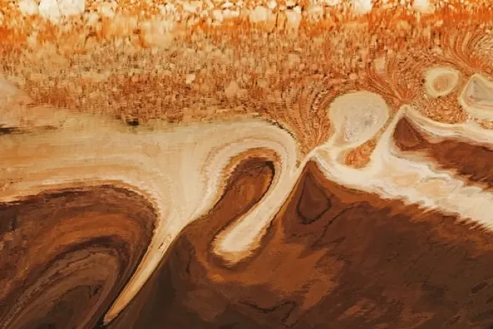 Framed Print : USA, Utah, Glen Canyon National Recreation Area. Abstract of cliff reflection in Lake Powell Framed Print : USA, Utah, Glen Canyon National Recreation Area. Abstract of cliff reflection in Lake Powell