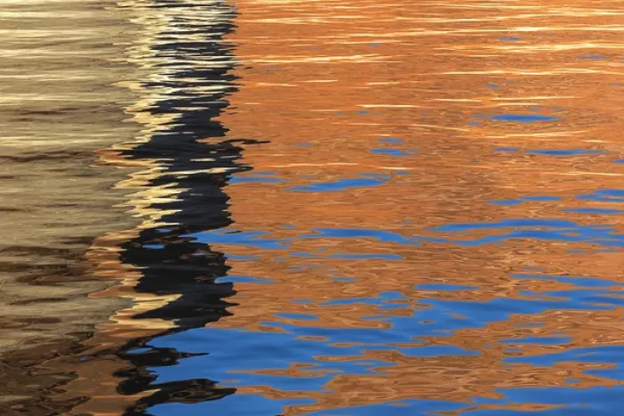 Framed Print : USA, Utah, Glen Canyon National Recreation Area. Abstract of cliff reflection in Lake Powell Framed Print : USA, Utah, Glen Canyon National Recreation Area. Abstract of cliff reflection in Lake Powell