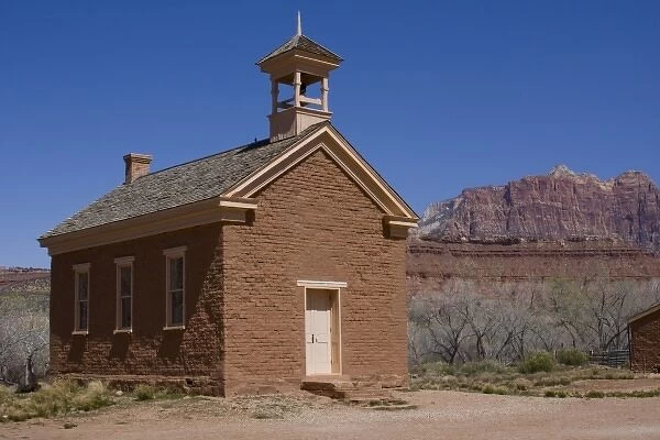 USA, Utah, Grafton, Ghost Town, Combination Schoolhouse and Church Built in 1886
