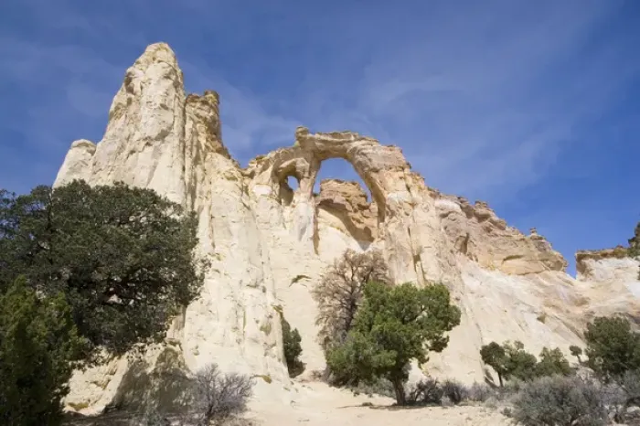 Framed Print : USA - Utah. Grosvenor Arch in Grand Staircase - Escalante National Monument
