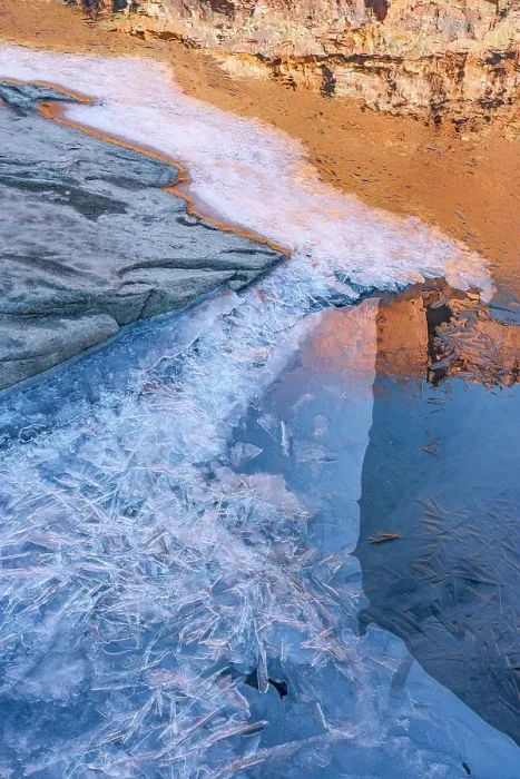 Framed Print : USA, Utah. Ice formations Arches National Park Framed Print : USA, Utah. Ice formations Arches National Park