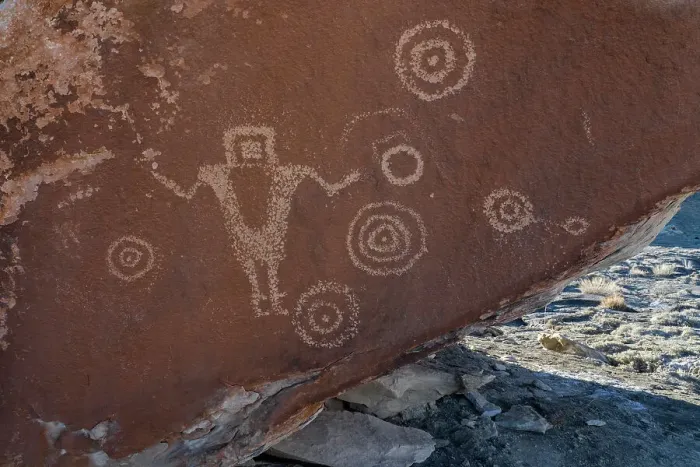 Framed Print : USA, Utah. Juggler Panel petroglyphs in San Rafael Swell Recreation Area Framed Print : USA, Utah. Juggler Panel petroglyphs in San Rafael Swell Recreation Area