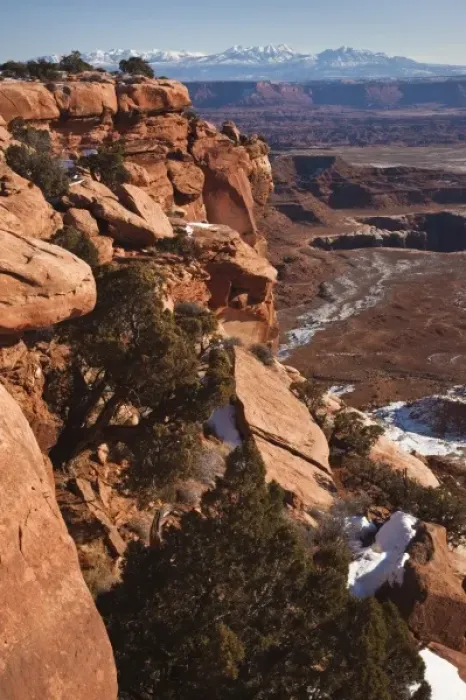 Framed Print : USA, Utah, Moab. Canyonlands National Park, Grand View Overlook, winter Framed Print : USA, Utah, Moab. Canyonlands National Park, Grand View Overlook, winter