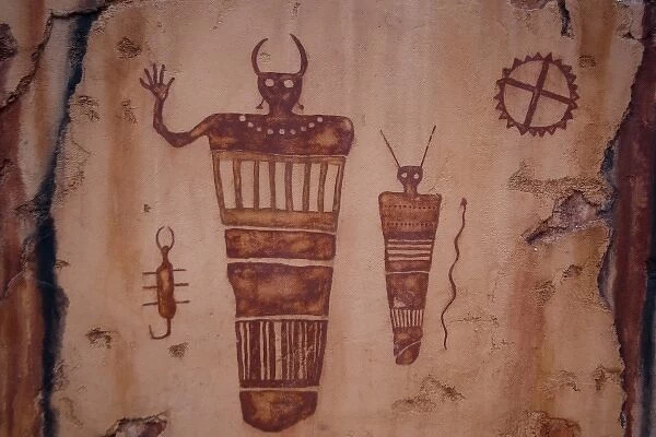USA, Utah, Moab, Petroglyphs