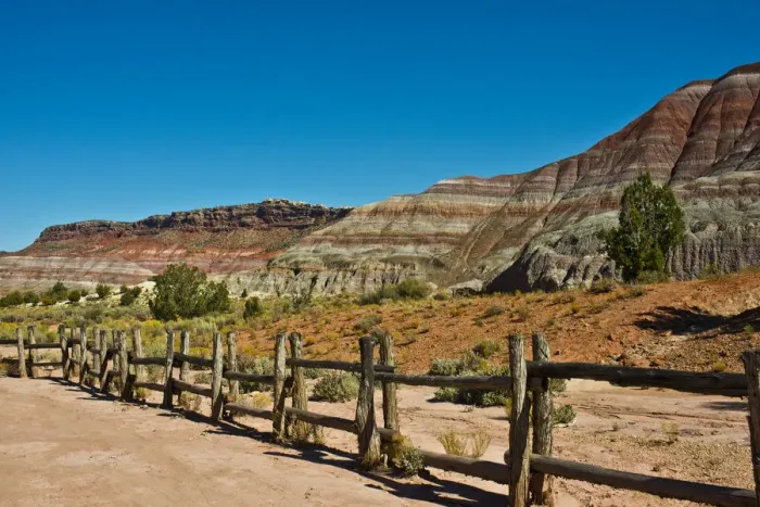 Framed Print : USA, Utah, Paria. View along trail to ghost town