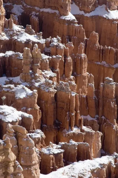 Framed Print : USA - Utah. Pillars of limestone at Bryce Canyon National Park after snowstorm Framed Print : USA - Utah. Pillars of limestone at Bryce Canyon National Park after snowstorm