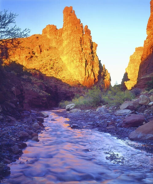 USA, Utah, A stream near Fisher Towers. Credit as: Christopher Talbot Frank  /  Jaynes