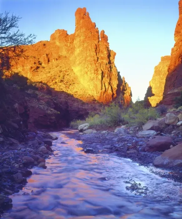 Framed Print : USA, Utah, A stream near Fisher Towers. Credit as: Christopher Talbot Frank  /  Jaynes