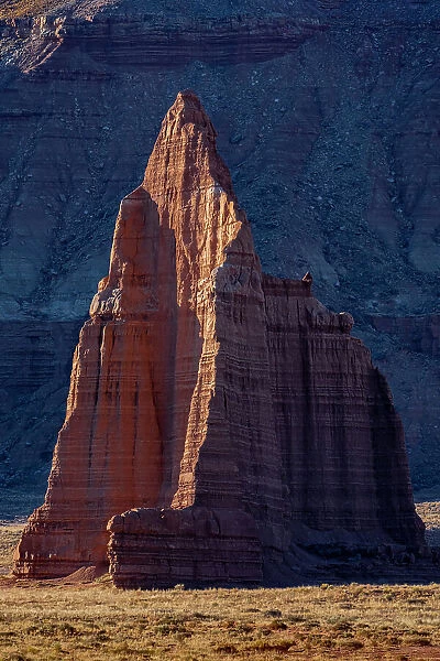 USA, Utah. Sunrise on Temple of the Moon, Cathedral Valley, Capitol Reef National Park