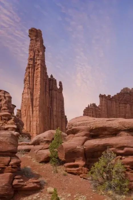 Framed Print : USA, Utah. Sunset on Fisher Towers sandstone formations Framed Print : USA, Utah. Sunset on Fisher Towers sandstone formations
