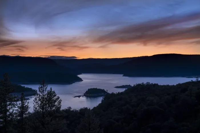 Framed Print : USA, Utah. Sunset on Flaming Gorge Reservoir Framed Print : USA, Utah. Sunset on Flaming Gorge Reservoir