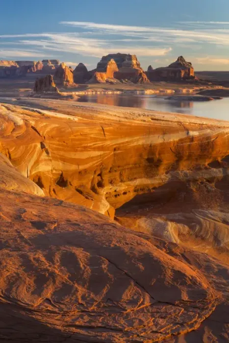 Framed Print : USA, Utah. Weathering Pit Ridge at Lake Powell Framed Print : USA, Utah. Weathering Pit Ridge at Lake Powell