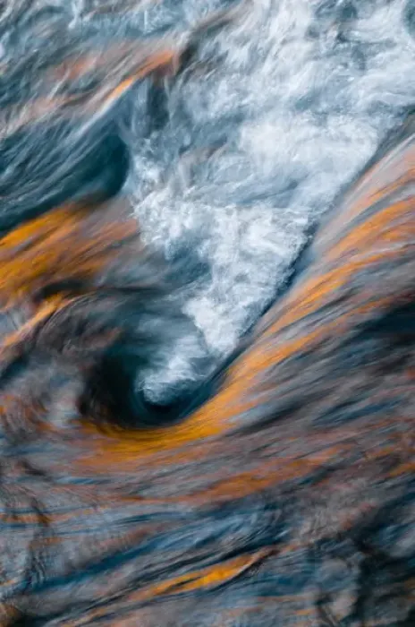 Framed Print : USA, Utah, Zion National Park. Canyon and sky reflections on Virgin River turbulence Framed Print : USA, Utah, Zion National Park. Canyon and sky reflections on Virgin River turbulence