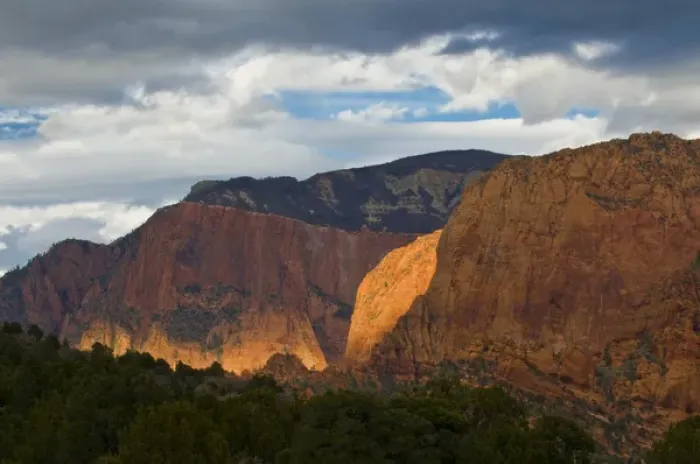 Framed Print : USA, Utah, Zion National Park. Late light on Kolob Canyon Framed Print : USA, Utah, Zion National Park. Late light on Kolob Canyon