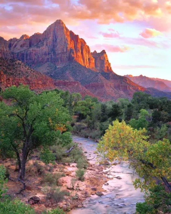 Framed Print : USA, Utah, Zion National Park at Sunset Framed Print : USA, Utah, Zion National Park at Sunset